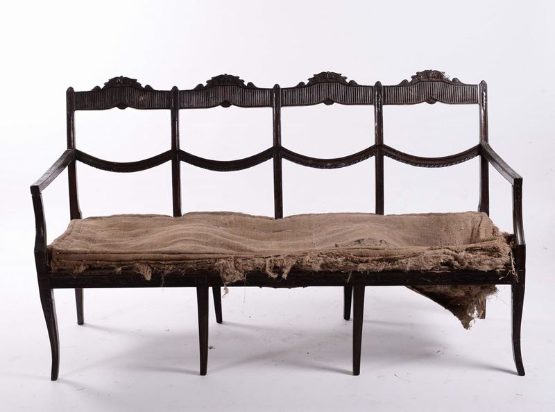 Divano in legno, XVIII secolo  - Auction Antique and Old Masters - Cambi Casa d'Aste