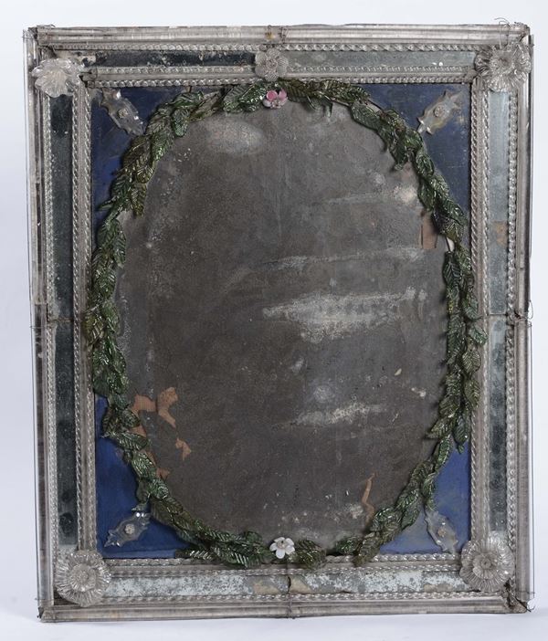 Specchio in vetro di Murano,  XX secolo