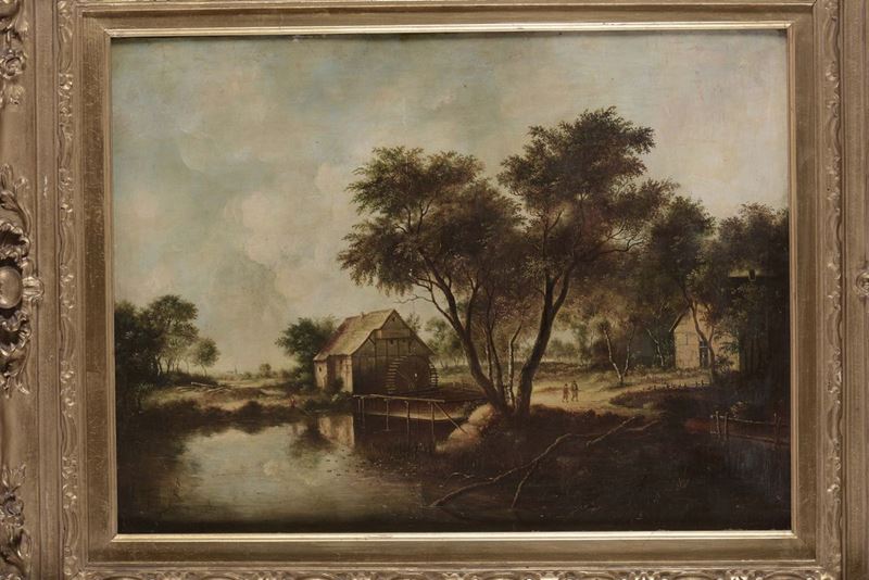 Anonimo del XIX secolo Paesaggio  - Asta Antiquariato e Dipinti Antichi - Cambi Casa d'Aste