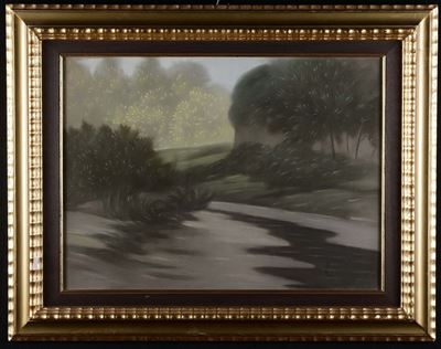 Sexto Canegallo (genova Sestri Ponente 1892-1966)paesaggio Divisionista