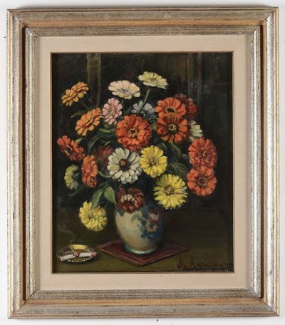 Mario Agrifoglio (genova 1877 – Roasio 1972)vaso di Fiori