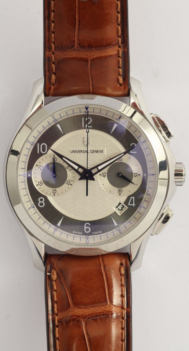 Universal Geneve Uni Timer, orologio da polso  - Auction Fine Jewels - I - Cambi Casa d'Aste