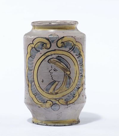 Albarello in Maiolica Policroma, Caltagirone Datato 1795