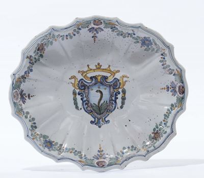 Piatto Ovale in Maiolica, Emilia Romagna, Forse Imola, Terzo Quarto del XVIII Secolo