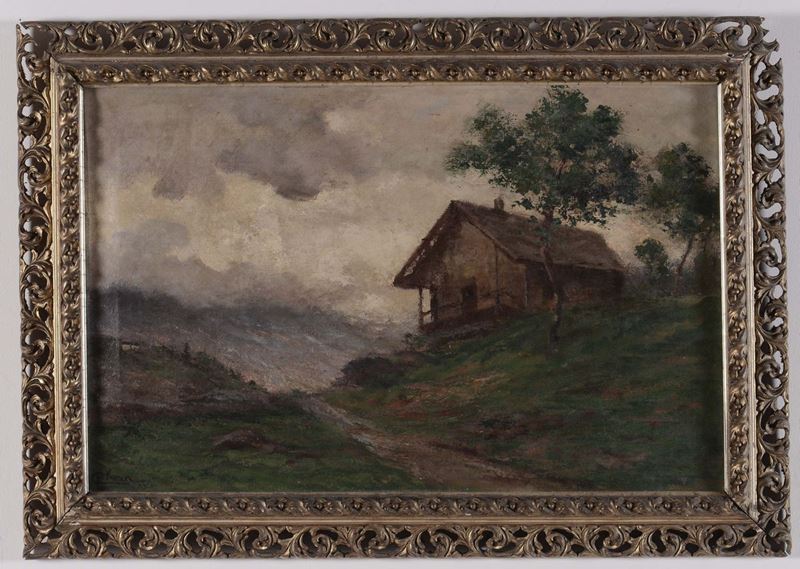 Luigi Clara (1875-1925) Baita  - Asta Antiquariato e Dipinti Antichi - Cambi Casa d'Aste