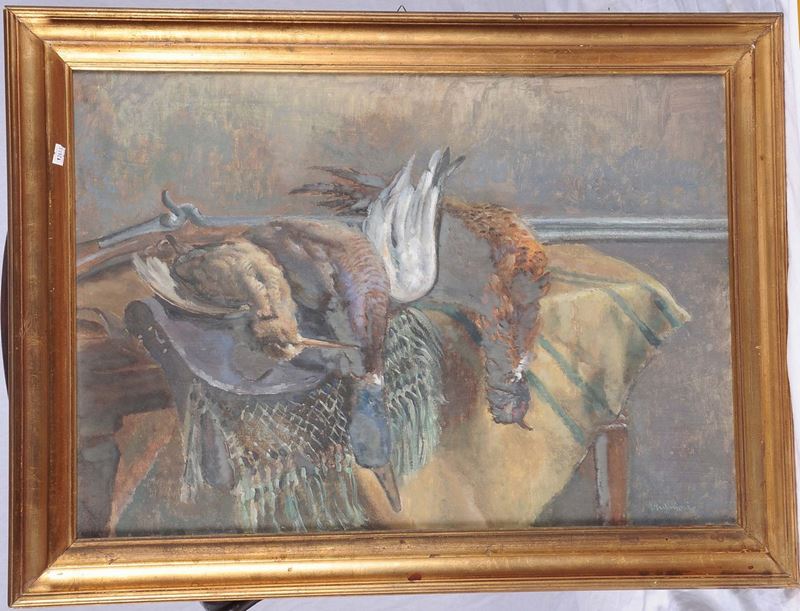 Quadro raffigurante selvaggina morta  - Auction Antique and Old Masters - Cambi Casa d'Aste