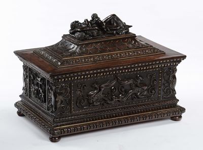 Cassina in Legno Intagliato e Lumeggiato in Oro, Intagliatore Toscano del XIX Secolo