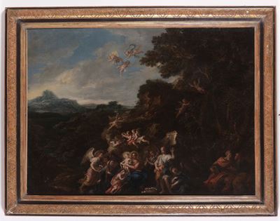 Livio Mehus (1627-1691)fuga in Egitto