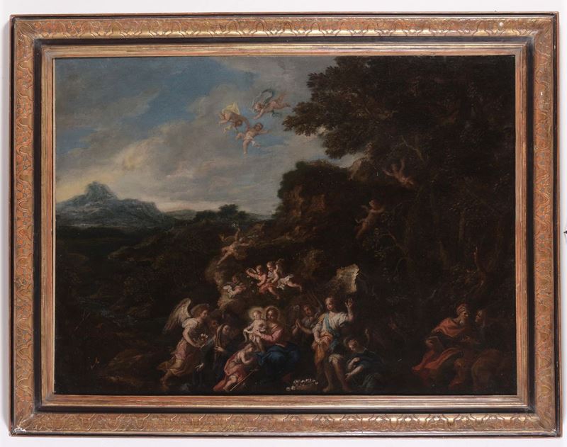 Livio Mehus (1627-1691) Fuga in Egitto  - Auction Antique and Old Masters - Cambi Casa d'Aste