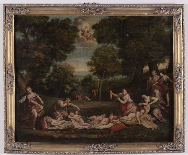 Scuola del XVIII secolo Scene allegoriche