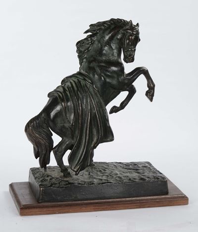 Scultura in Bronzo Raffigurante Cavallo, XIX Secolo