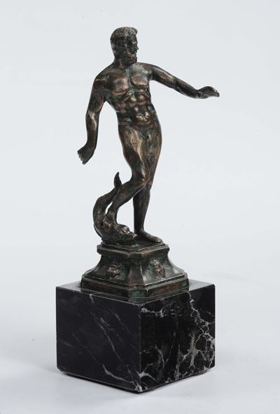 Scultura in Bronzo Raffigurante Nettuno, XIX Secolo