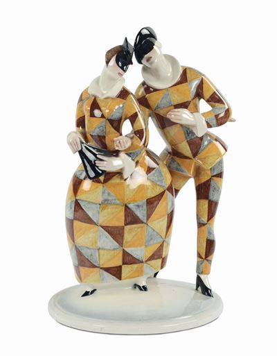 Giulio da Milano - Lenci - Torinoarlecchino e Arlecchina