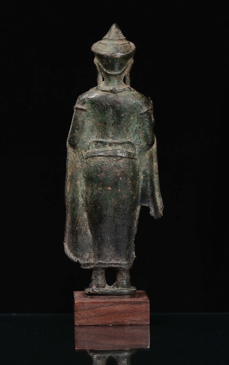 Scultura in Bronzo Raffigurante Divinità, Thailandia, XVII Secolo