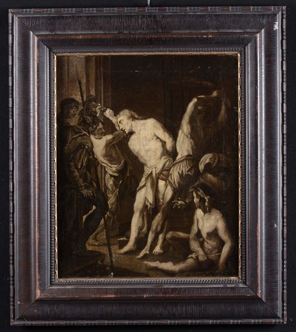 Francesco Trevisani (Capodistria 1656 - Roma 1746), ambito di Cristo alla colonna