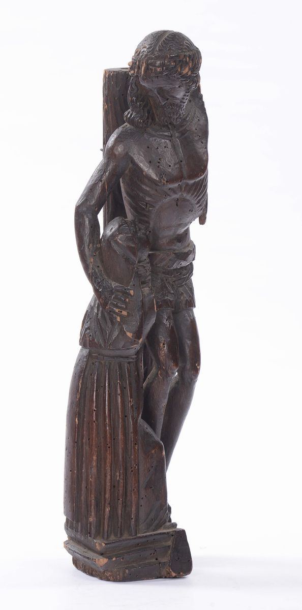 Scultura in legno raffigurante Pietà, XVIII secolo  - Asta Antiquariato e Dipinti Antichi - Cambi Casa d'Aste