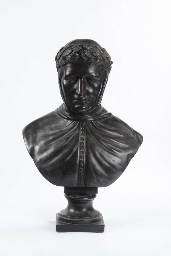 Scultore del XIX secolo Busto di Francesco Petrarca