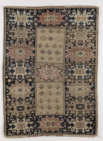 Tappeto Caucasico Shirvan Lesghi Fine XIX Inizio XX Secolo