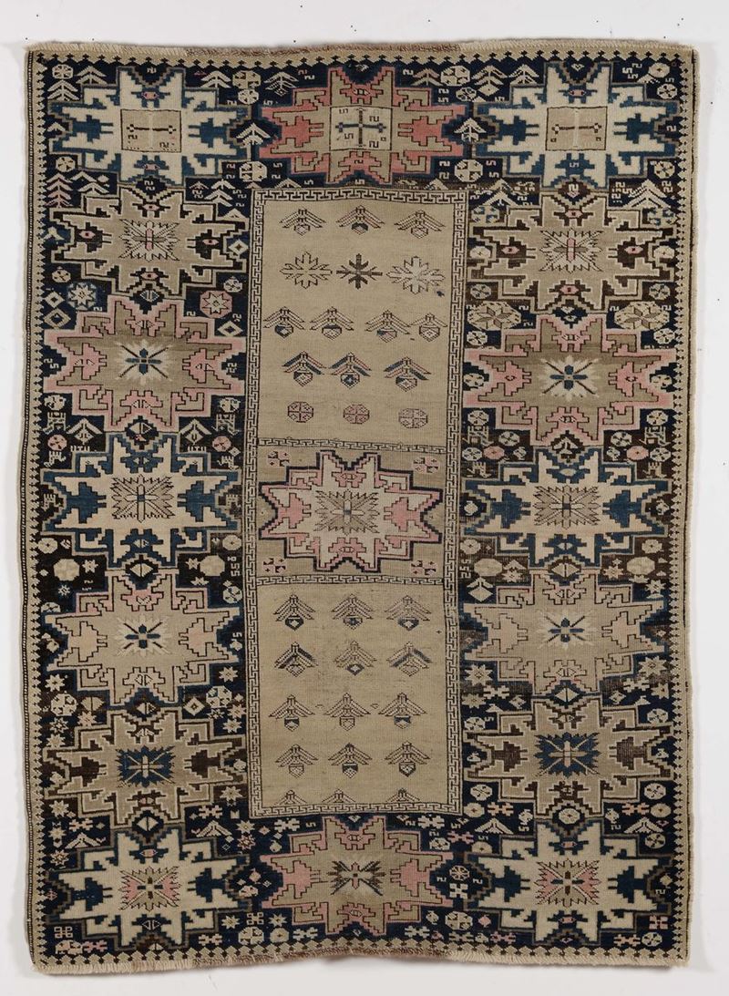 Tappeto caucasico  Shirvan Lesghi fine XIX inizio XX secolo  - Asta Antiquariato e Dipinti Antichi - Cambi Casa d'Aste