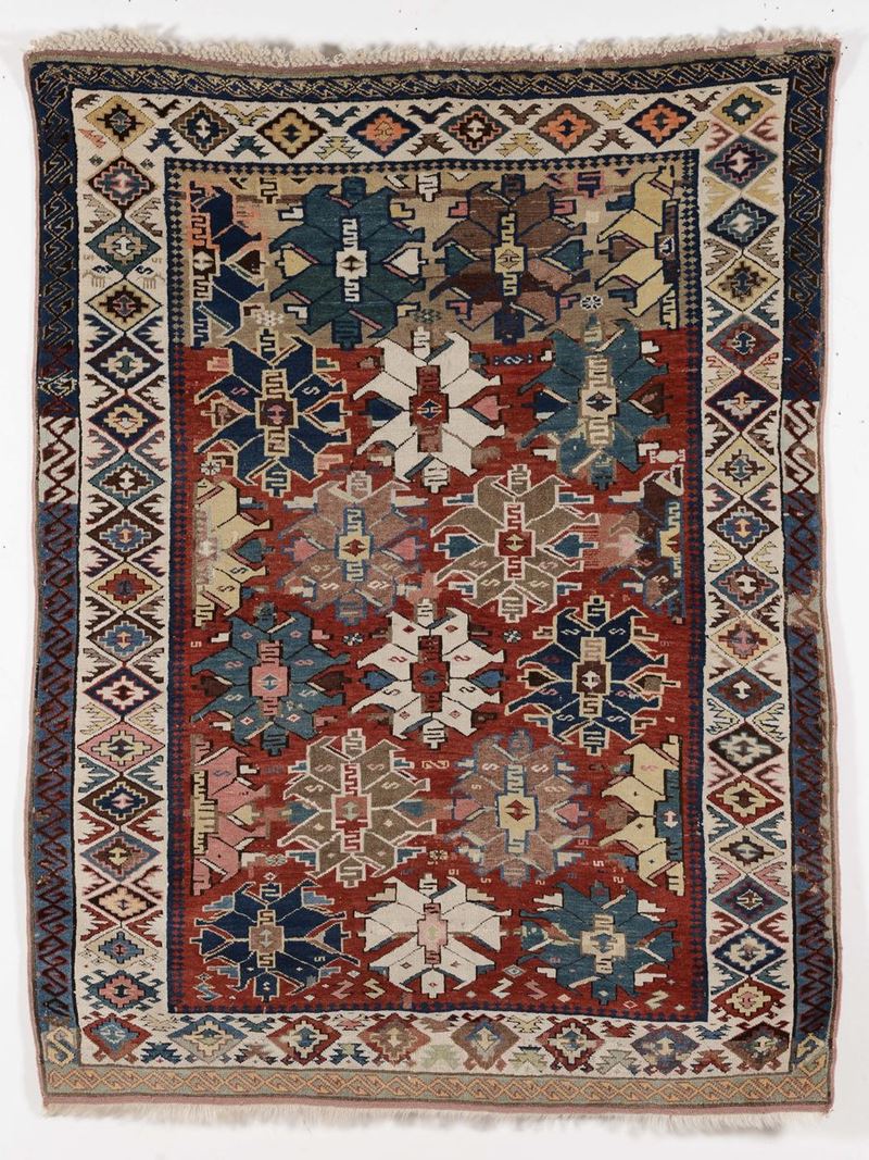 Tappeto caucasico Kuba fine XIX secolo  - Asta Antiquariato e Dipinti Antichi - Cambi Casa d'Aste