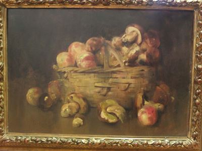 Luigi Serralunga (1880-1940)cestino di Funghi