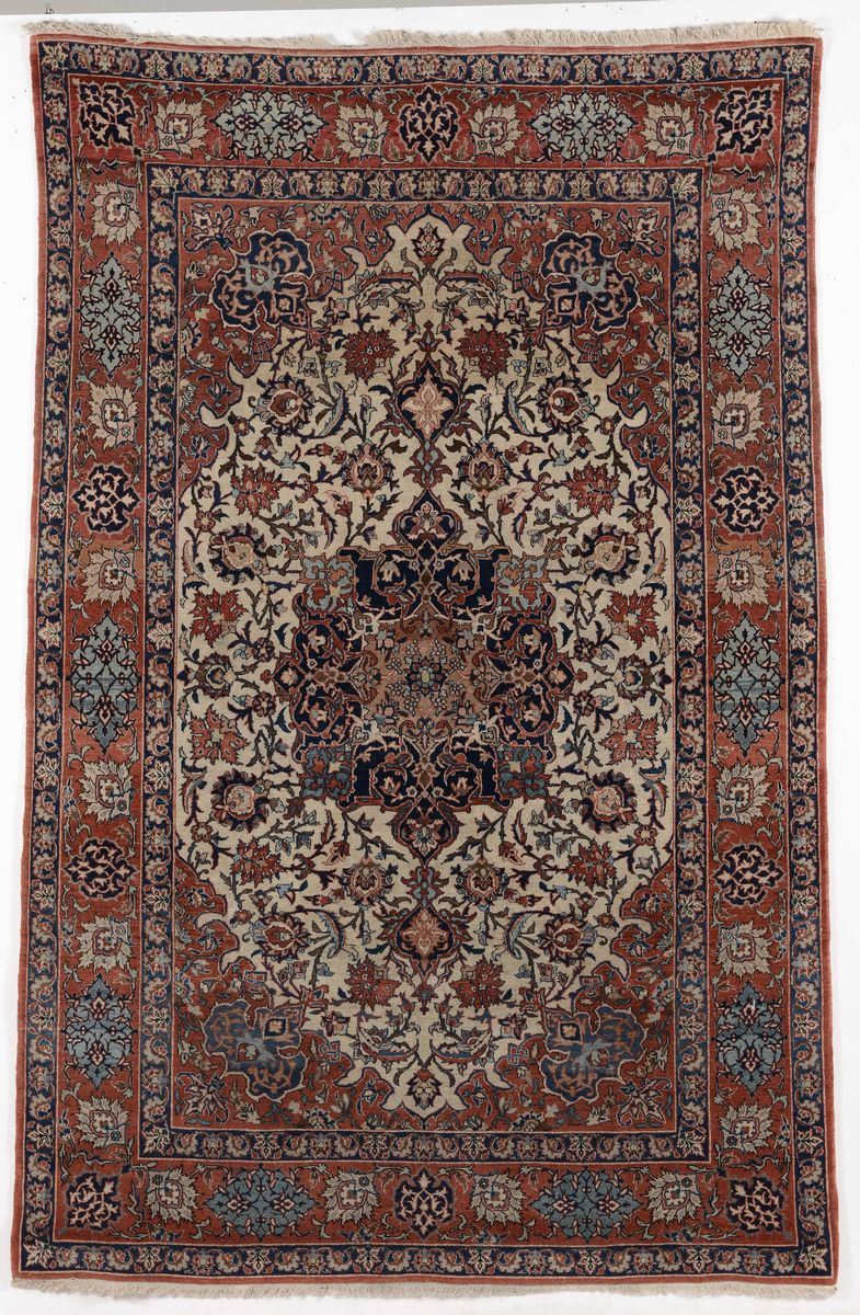 Tappeto persiano Isfhan fine XIX secolo  - Auction Antique and Old Masters - Cambi Casa d'Aste