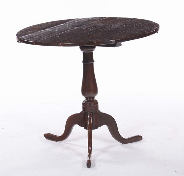 Tavolo tondo rustico, XIX secolo