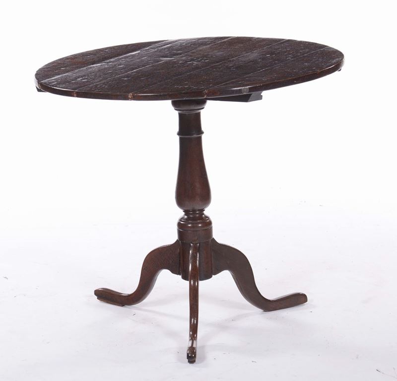 Tavolo tondo rustico, XIX secolo  - Auction Time Auction 7-2014 - Cambi Casa d'Aste