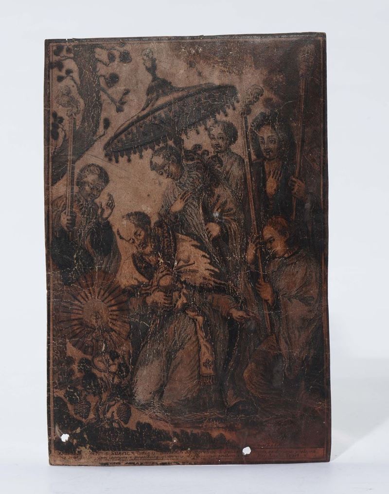 Scuola degli inizi del XVII secolo Scena religiosa  - Asta Antiquariato e Dipinti Antichi - Cambi Casa d'Aste