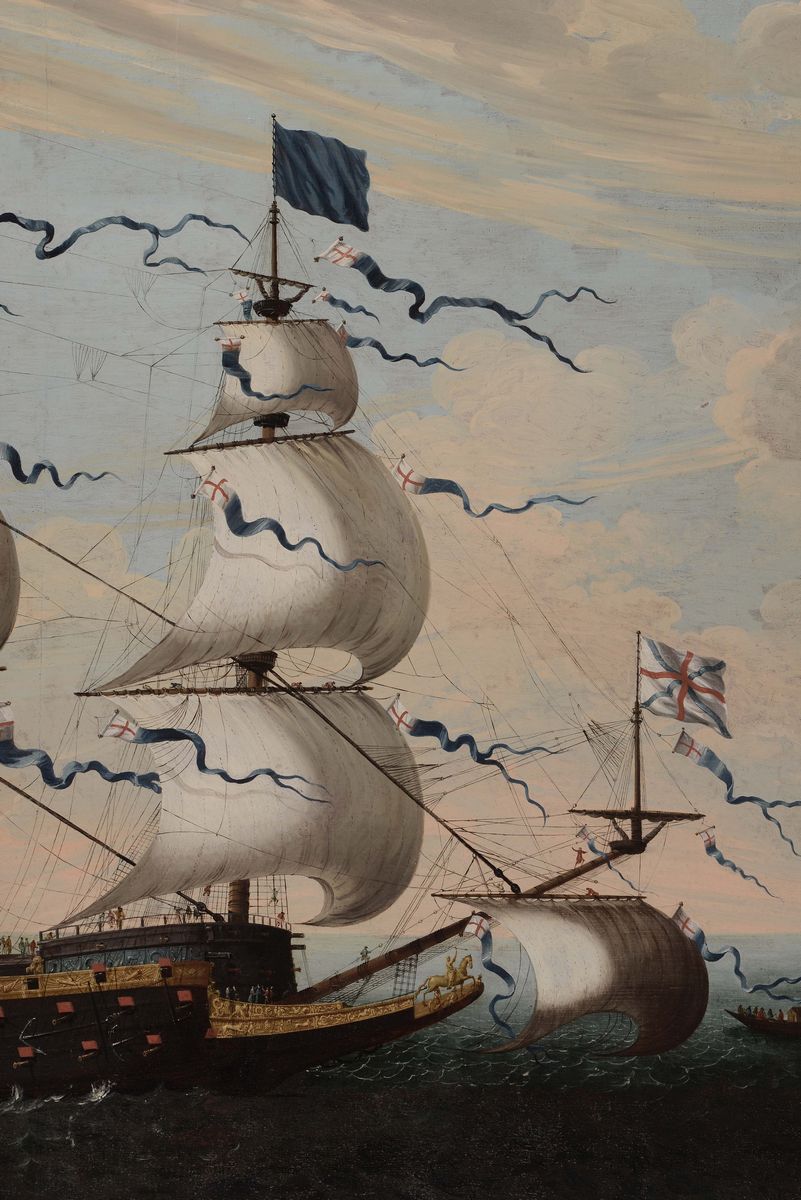 Pietro Ciafferi Detto lo Smargiasso (pisa 1600 – 1654)veliero il Gran Carlo, Nave Ammiraglia Ingl...
