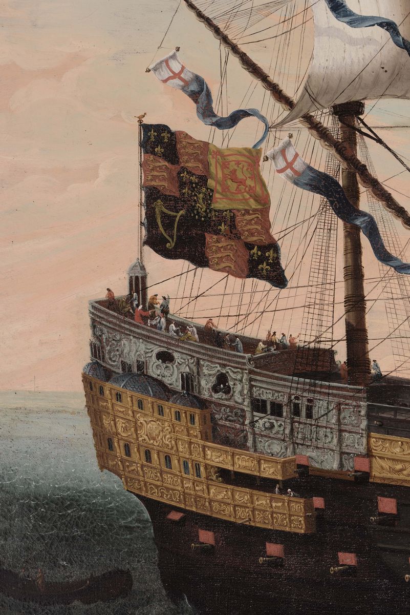 Pietro Ciafferi Detto lo Smargiasso (pisa 1600 – 1654)veliero il Gran Carlo, Nave Ammiraglia Ingl...