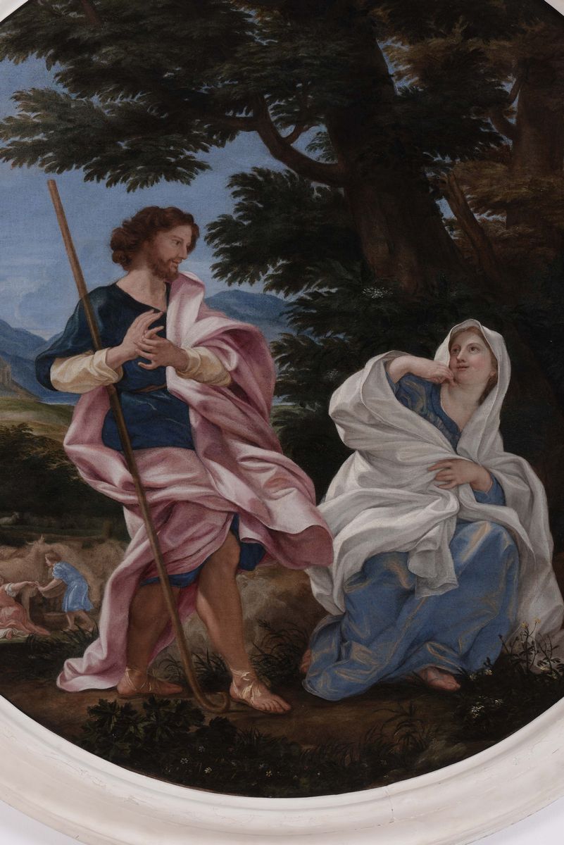 Giovan Battista Gaulli Detto il Baciccio (1639-1709)loth e le Figlie Giuda e Tamar