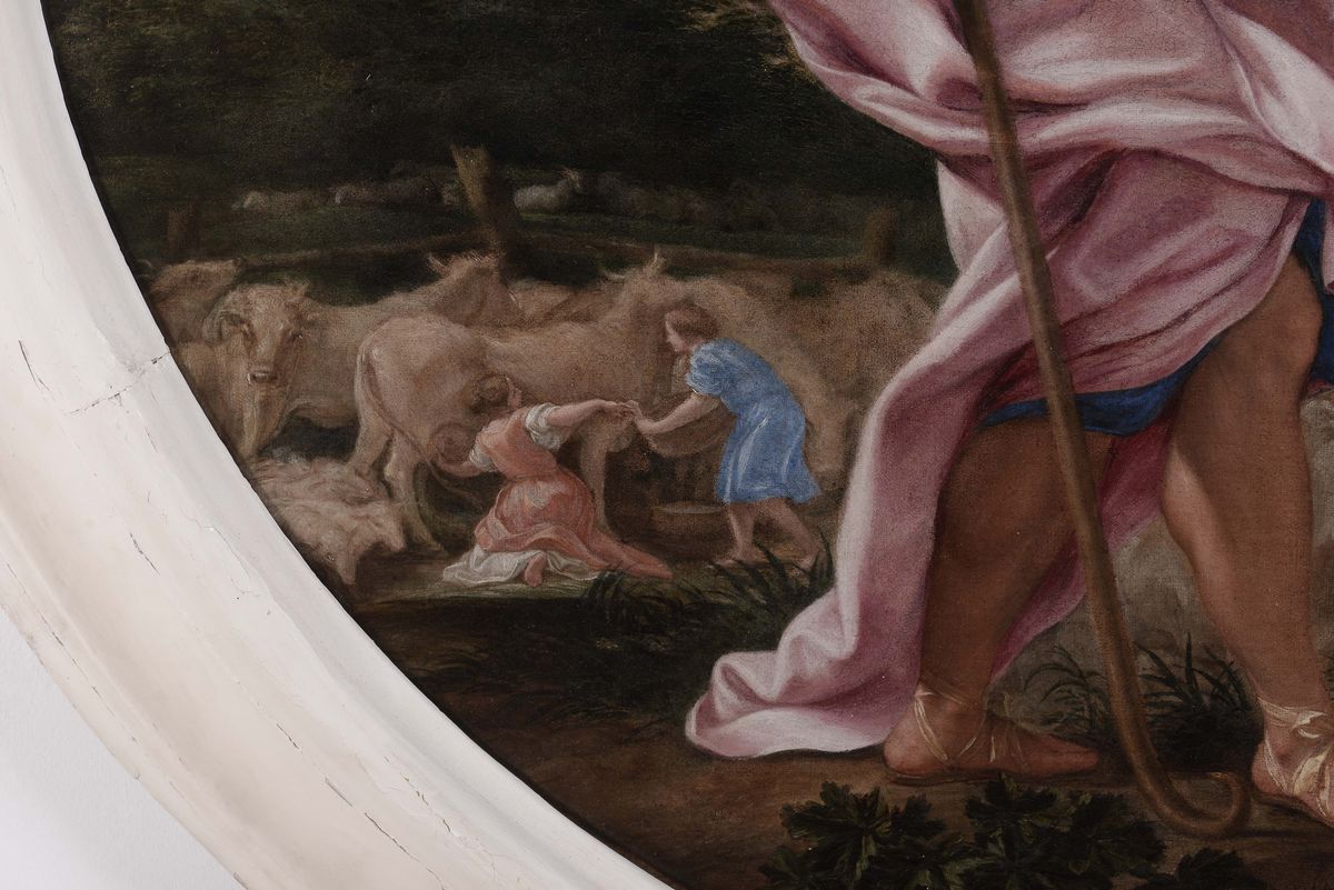 Giovan Battista Gaulli Detto il Baciccio (1639-1709)loth e le Figlie Giuda e Tamar