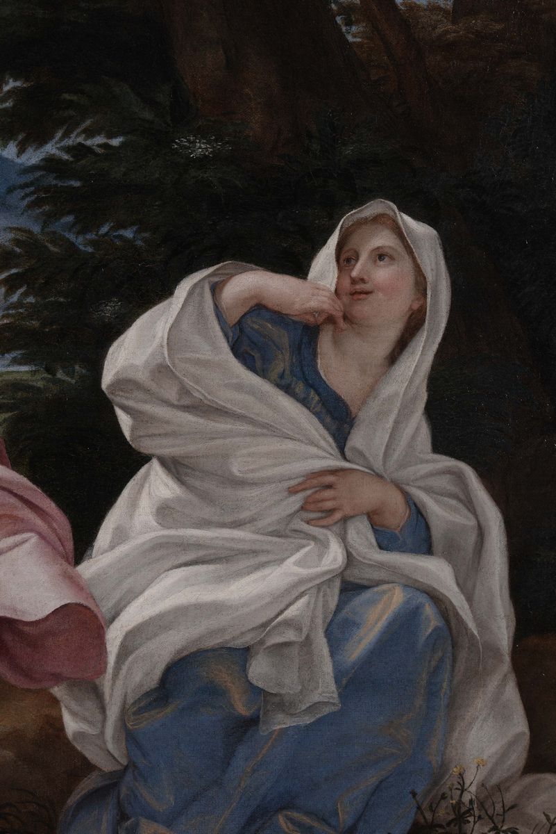 Giovan Battista Gaulli Detto il Baciccio (1639-1709)loth e le Figlie Giuda e Tamar