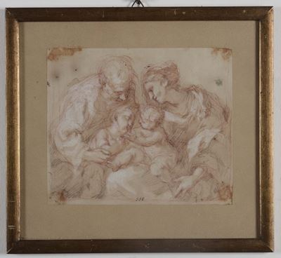 Scuola del XVIII Secolosacra Famiglia con San Giovannino