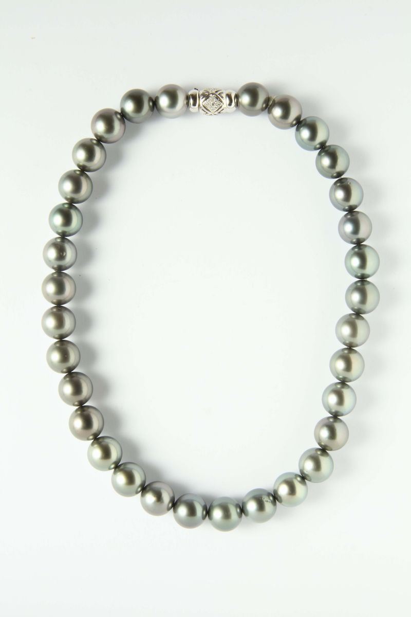 Collana di perle Tahiti  - Auction Silvers and Jewels - Cambi Casa d'Aste