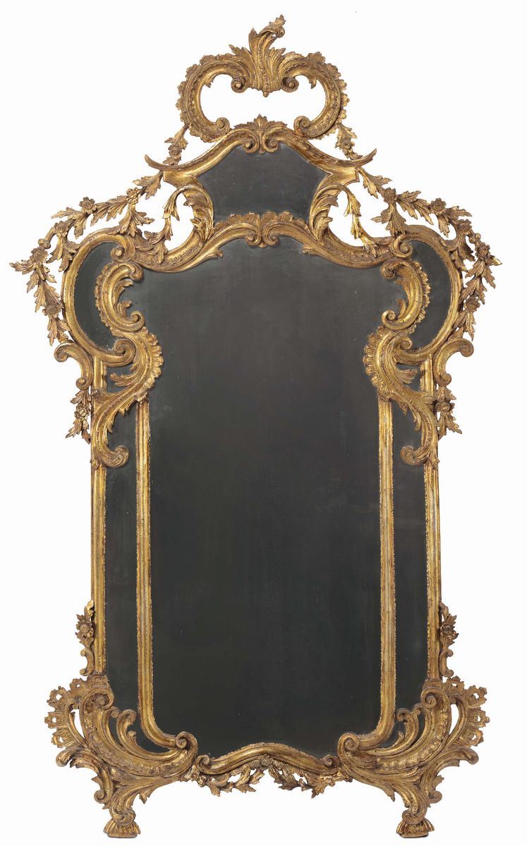 Caminiera in legno intagliato e dorato, in stile  - Auction Bartolozzi, House of Antiquaries since 1887 - Cambi Casa d'Aste