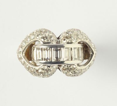 Anello con Diamanti Taglio Brillante e Baguette
