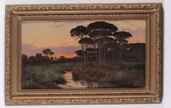 Henry Markò (Firenze 1855 - Lavagna 1921) Paesaggi