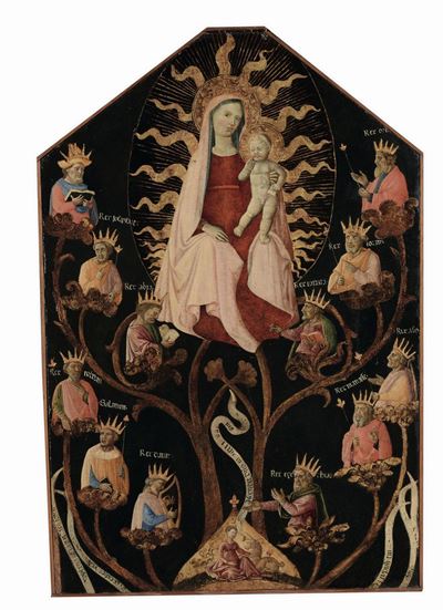 Paolo Schiavo Battista di Gerio (pisa 1350 - 1420)L'albero di Jesse