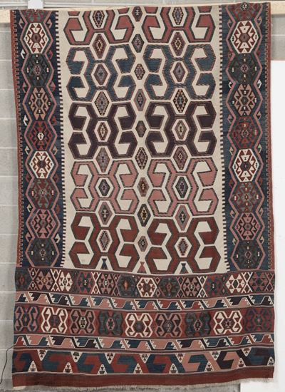 Kilim Caucasico Fine XIX Secolo