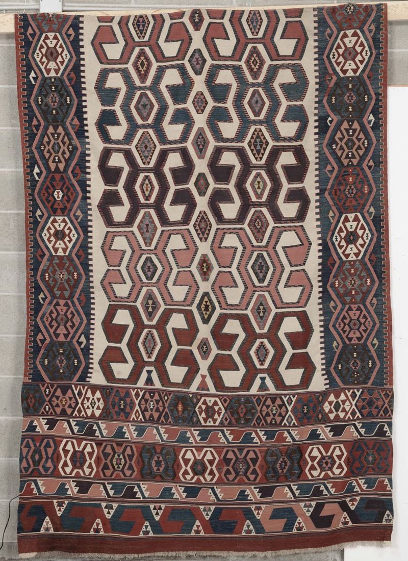 Kilim caucasico fine XIX secolo  - Asta Antiquariato e Dipinti Antichi - Cambi Casa d'Aste