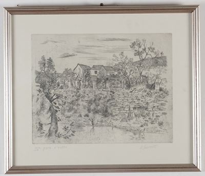 Oscar Saccorotti (roma 1898- Recco 1989)paesaggio