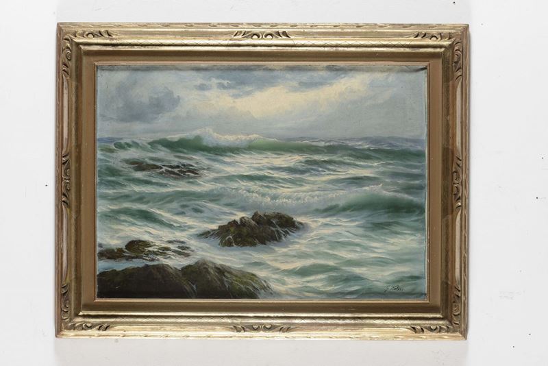 Guglielmo Welters (1913) Marina  - Asta Antiquariato e Dipinti Antichi - Cambi Casa d'Aste