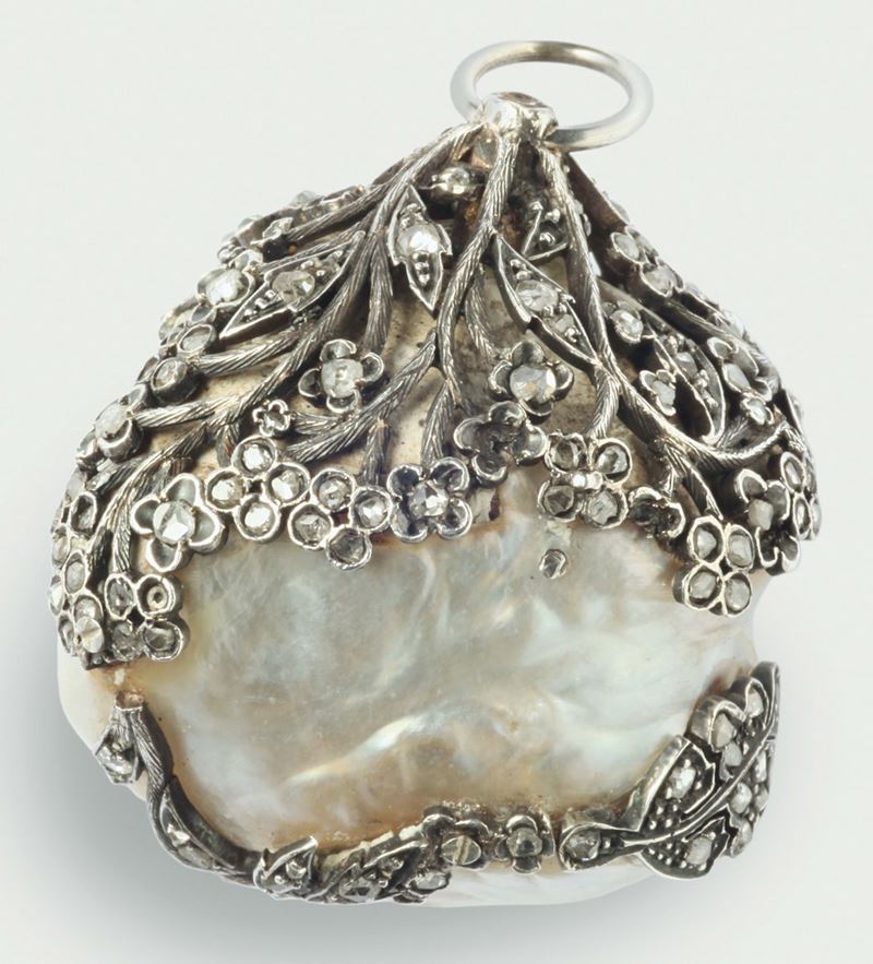 Perla naturale di acqua salata  - Auction Fine Jewels - I - Cambi Casa d'Aste