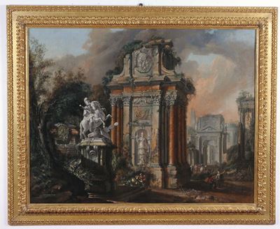 Clemente Spera (attivo in Lombardia 1661 - 1741)capriccio Architettonico