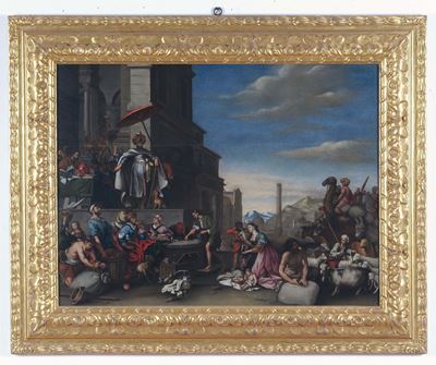 Jacob Willemsz De Wet (haarlem Ca 1610 - Dopo 1671)pagamento del Tributo a Re Salomone