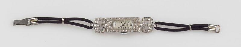 Orologio per signora con diamanti  - Auction Silvers and Jewels - Cambi Casa d'Aste