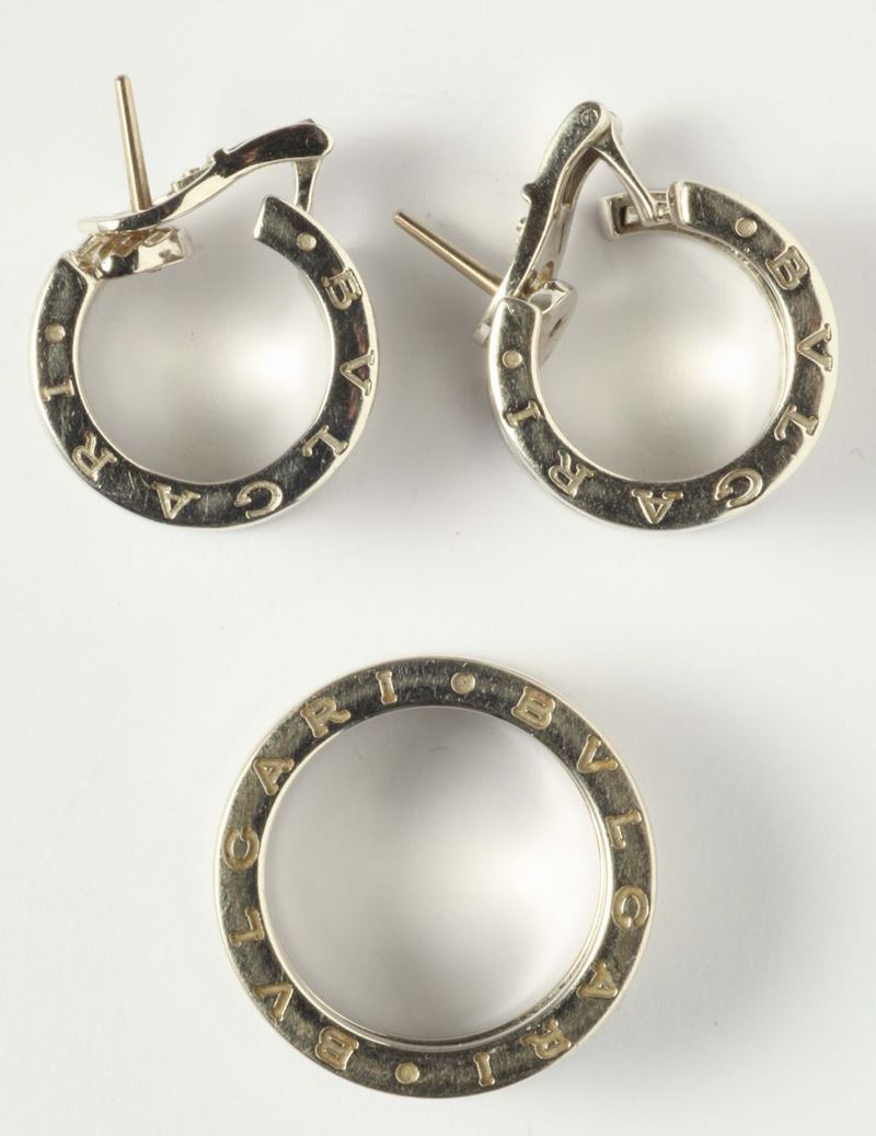 Bulgari B.ZERO1, parure composta da anello ed orecchini  - Auction Silvers and Jewels - Cambi Casa d'Aste