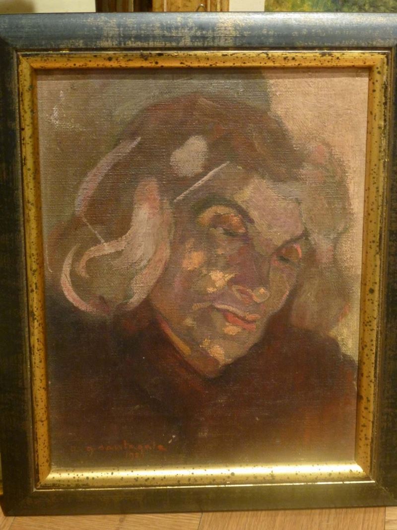 Antonio Giuseppe Santagata (1888-1985) Ritratto, 1921  - Auction Time Auction 05-2014 - Cambi Casa d'Aste